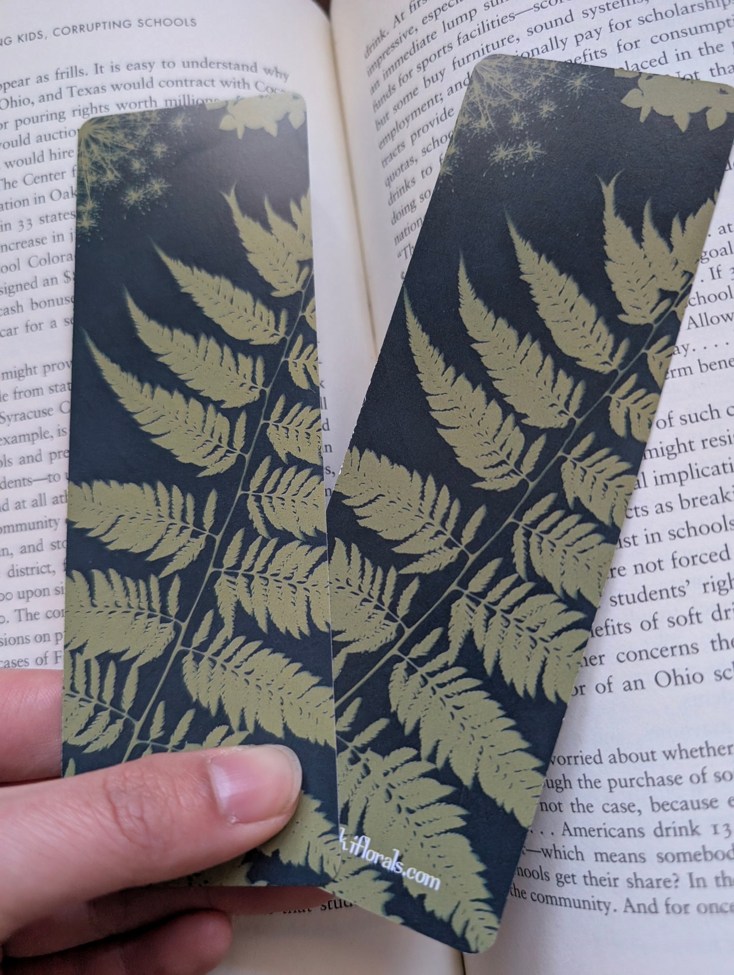 Verdant Printed Bookmark