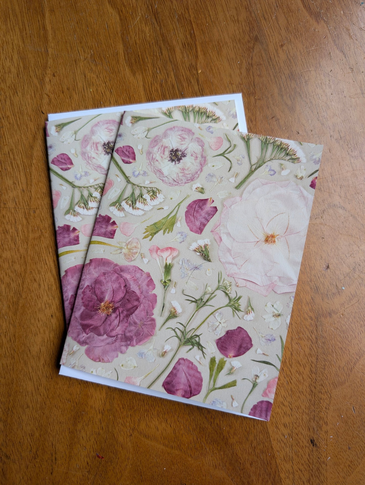 Tempus Fuschia Printed Card