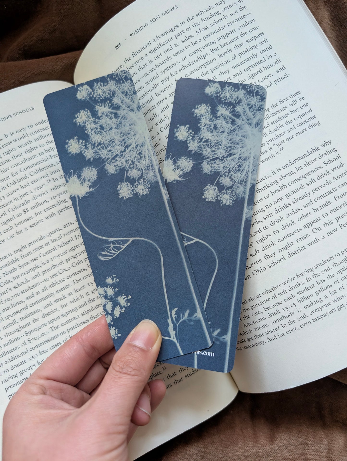 Pale Printed Bookmark