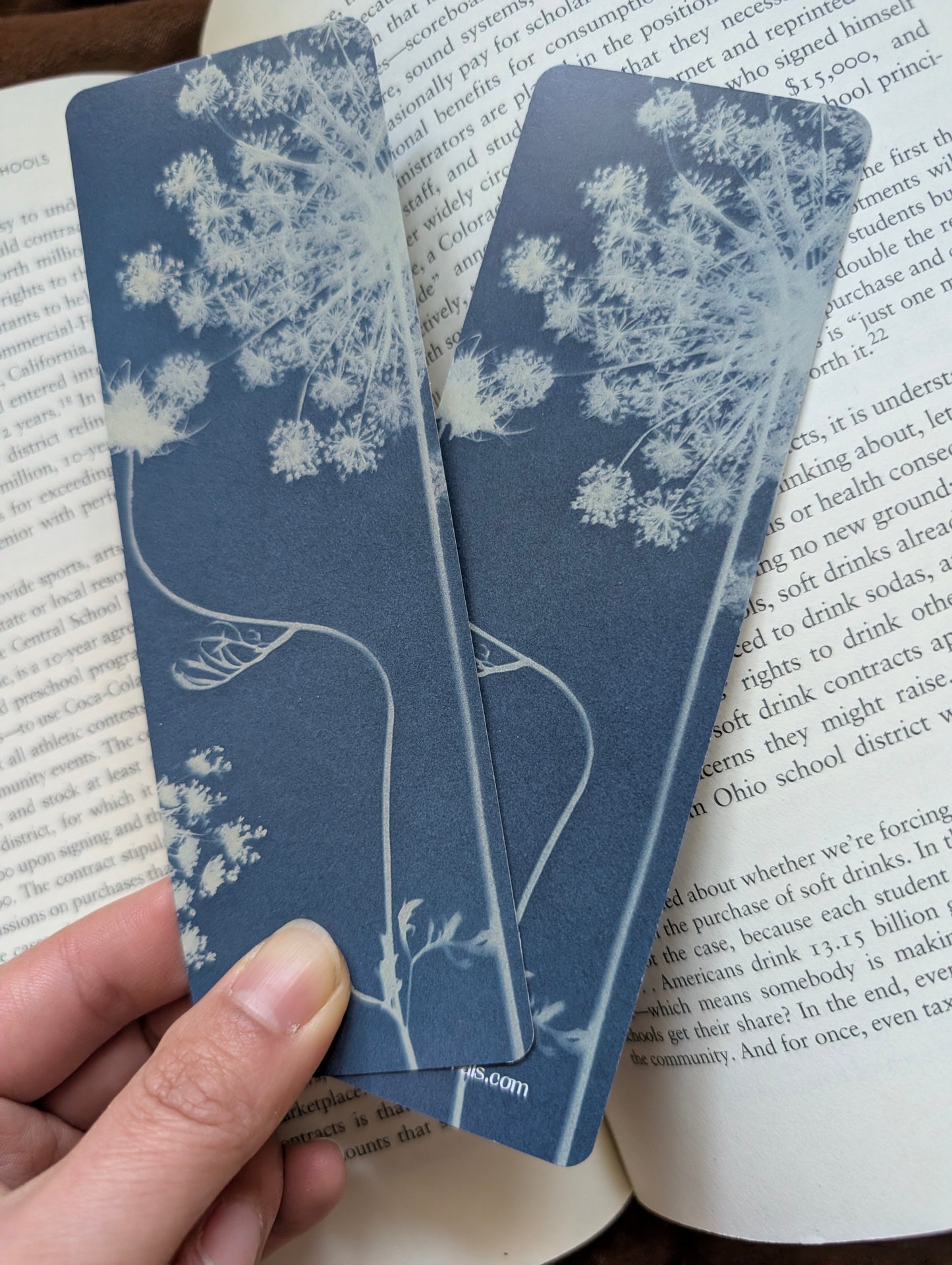 Pale Printed Bookmark