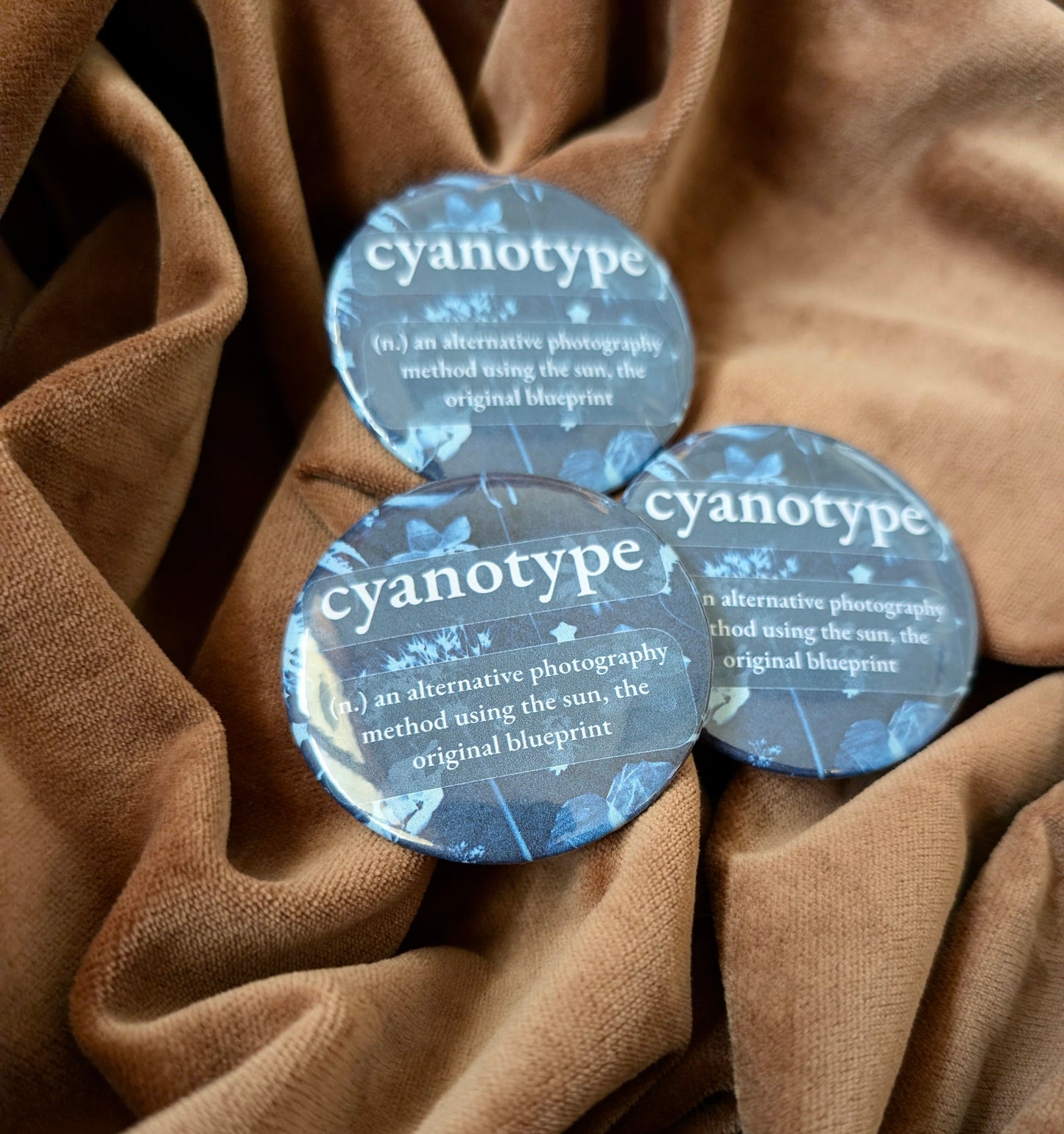Cyanotype Button