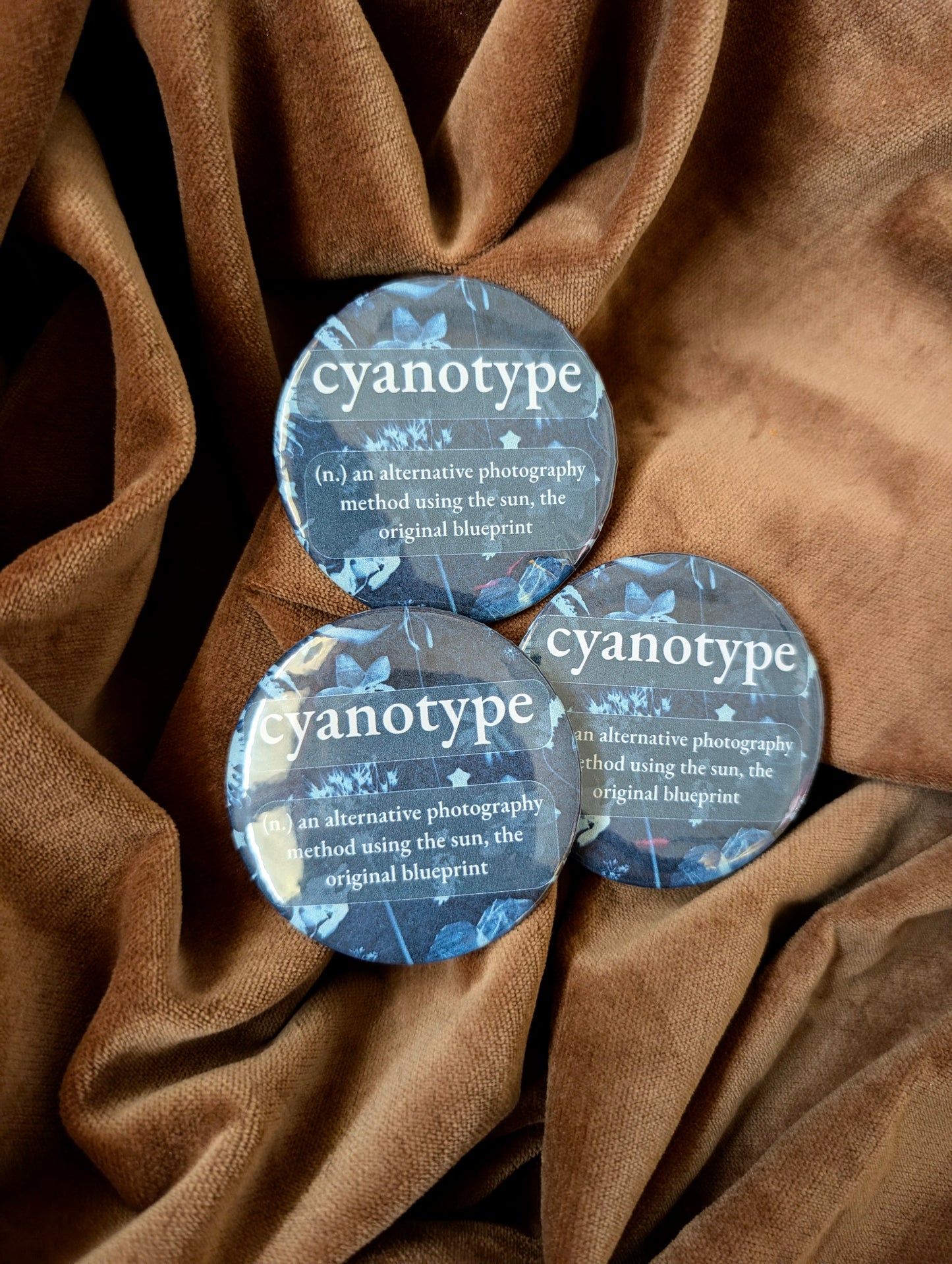 Cyanotype Button