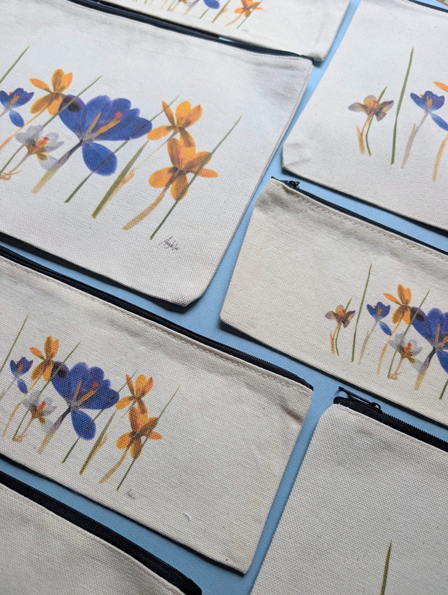 Crocus-scape Pencil Pouch