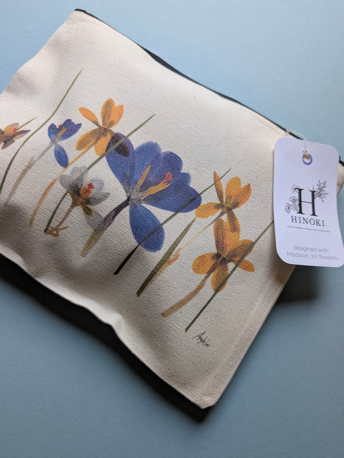 Crocus-scape Travel Pouch