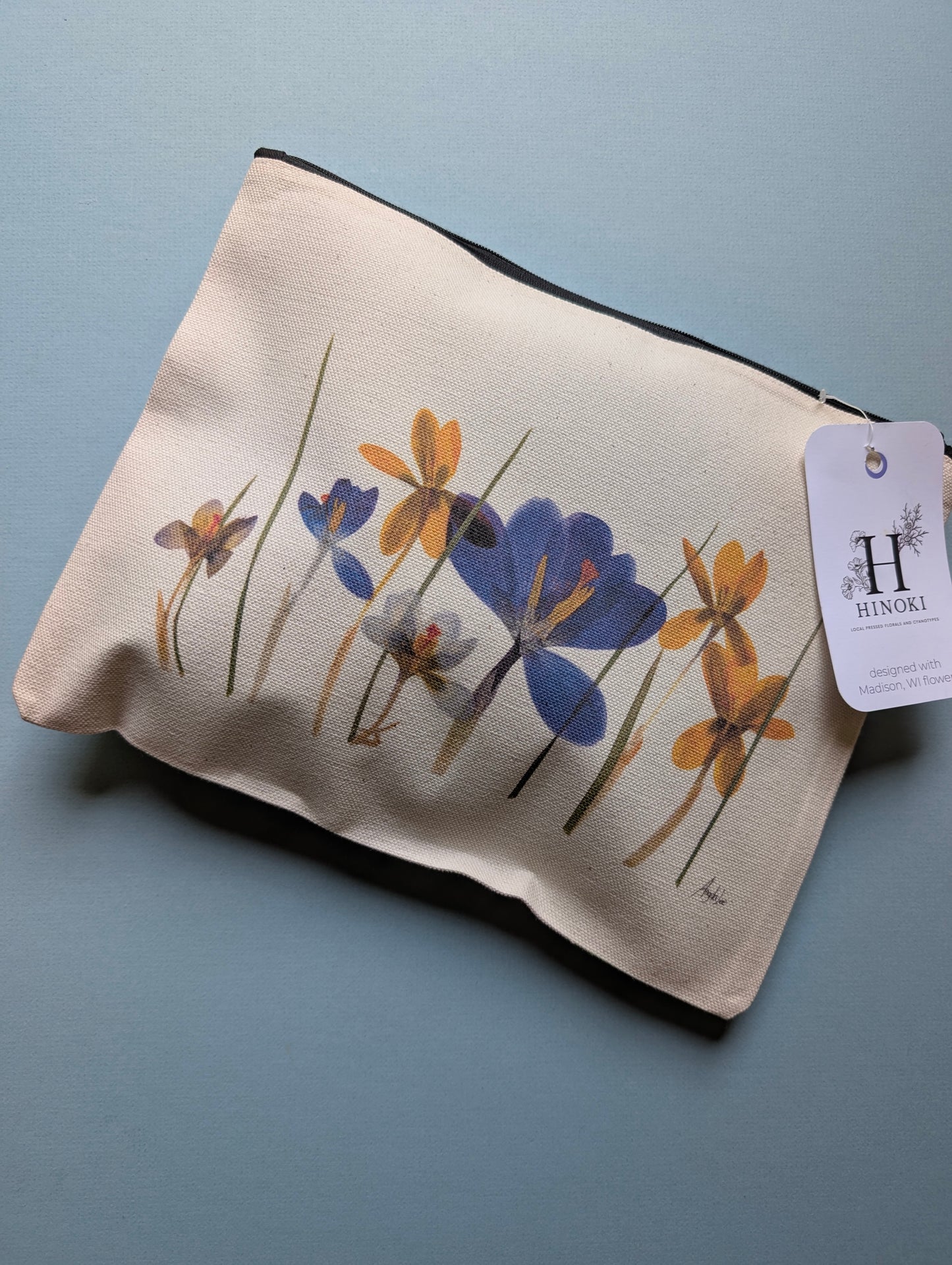 Crocus-scape Travel Pouch