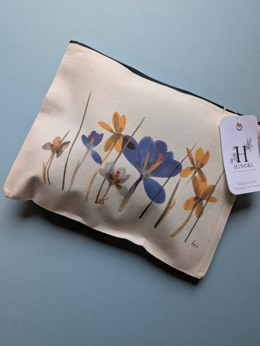 Crocus-scape Travel Pouch