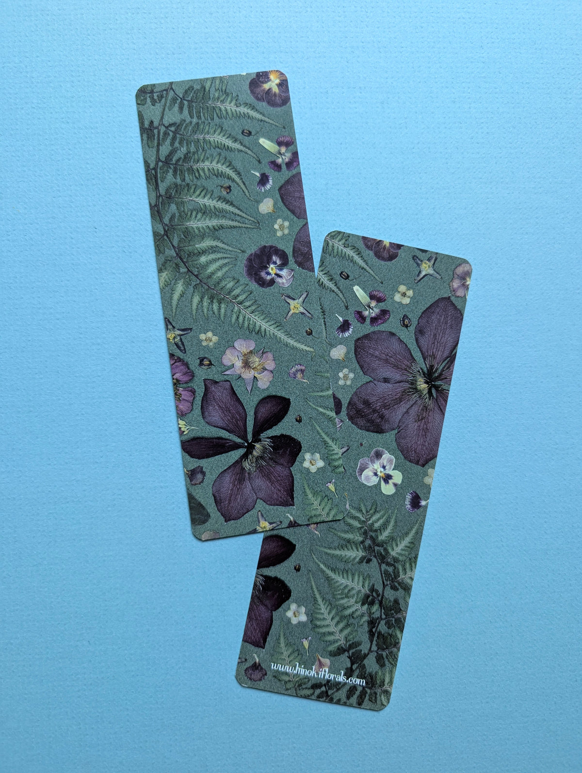 Pressed Floral Collage Bookmarks