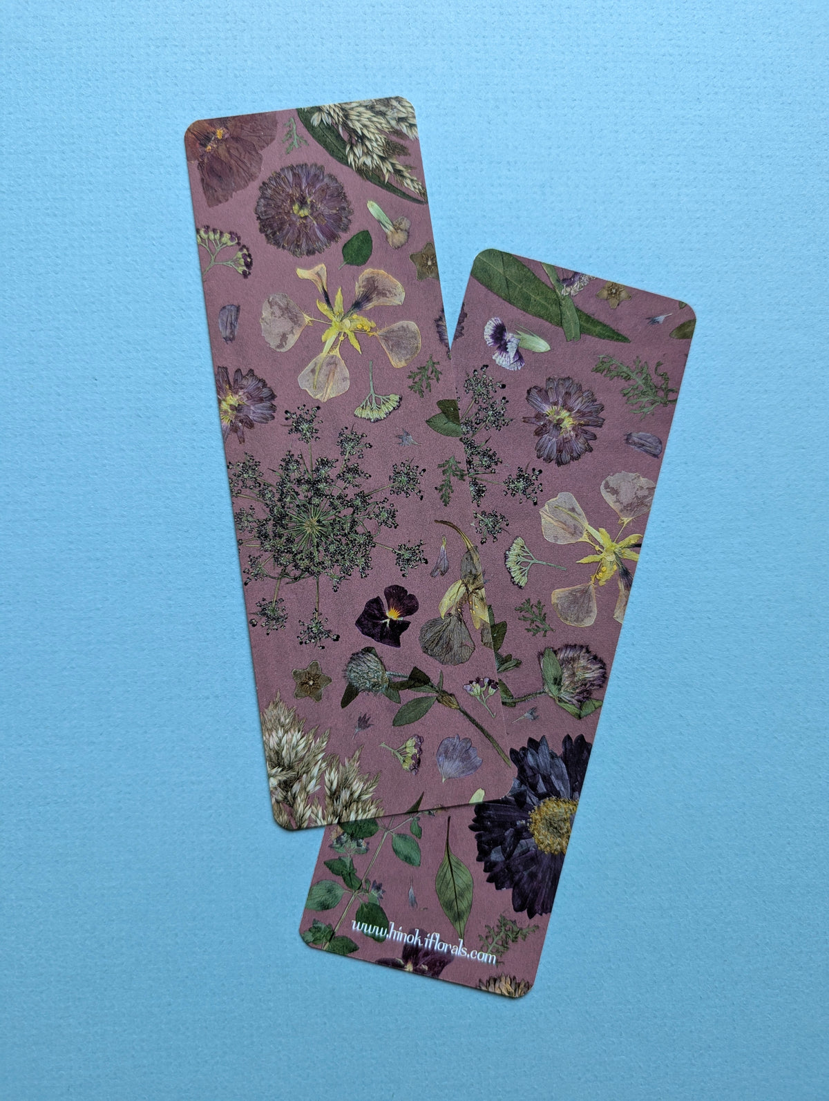 Pressed Floral Collage Bookmarks