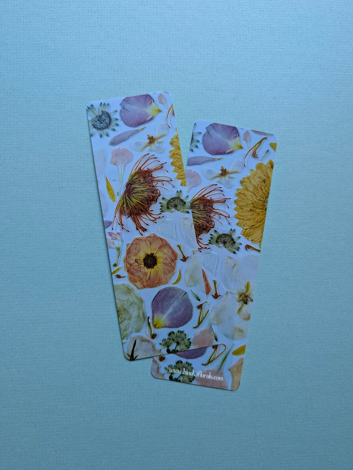 Pressed Floral Collage Bookmarks