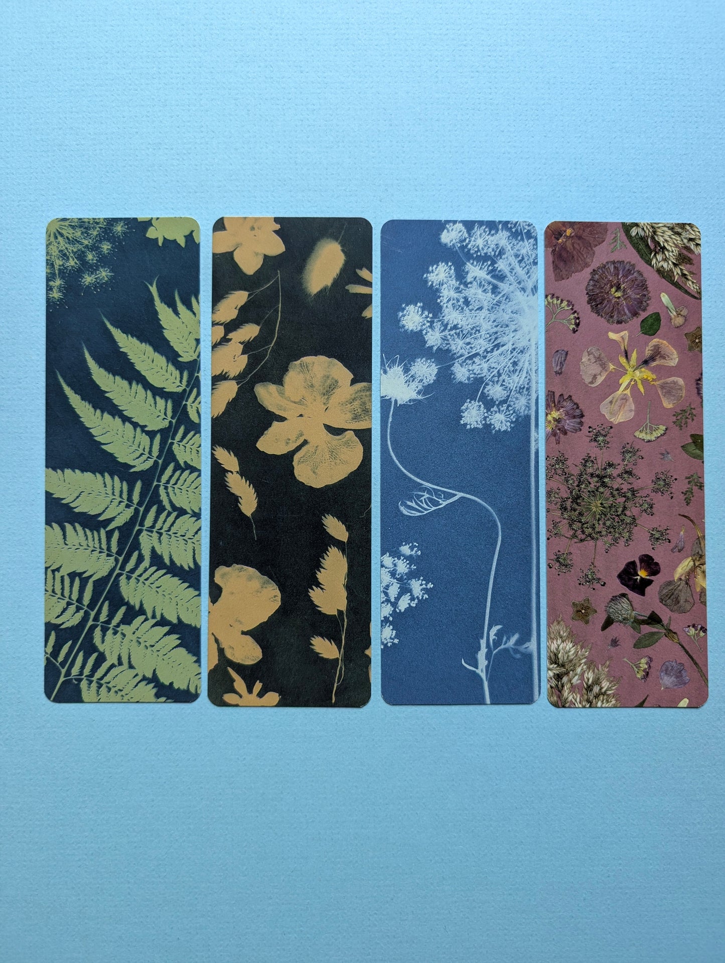 Color Play Cyanotype Bookmarks