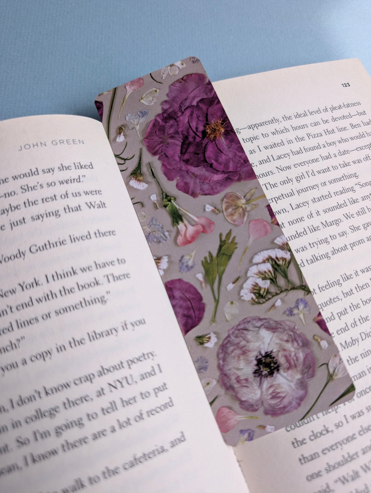 Warm Colors Floral Bookmarks