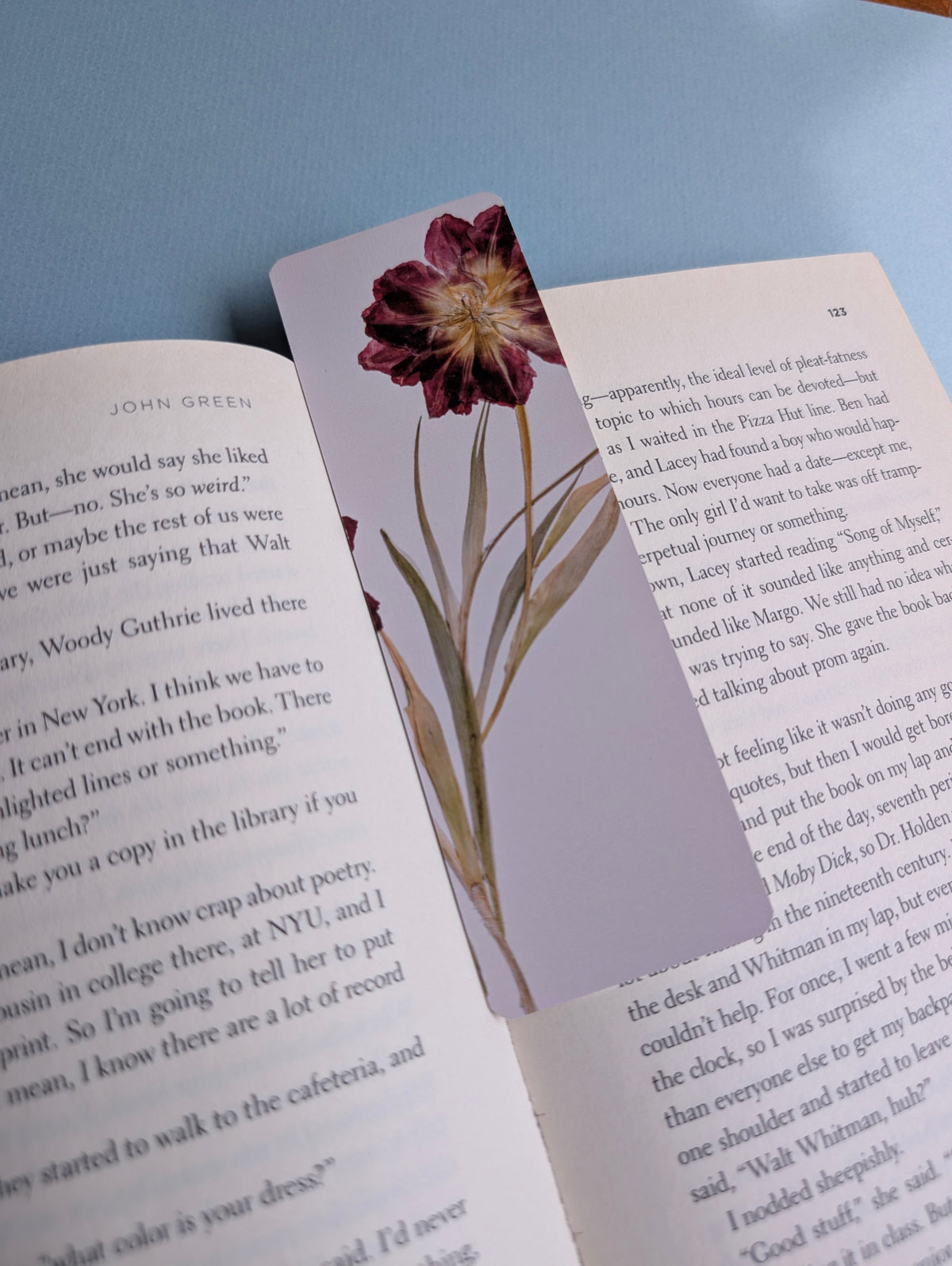 Warm Colors Floral Bookmarks