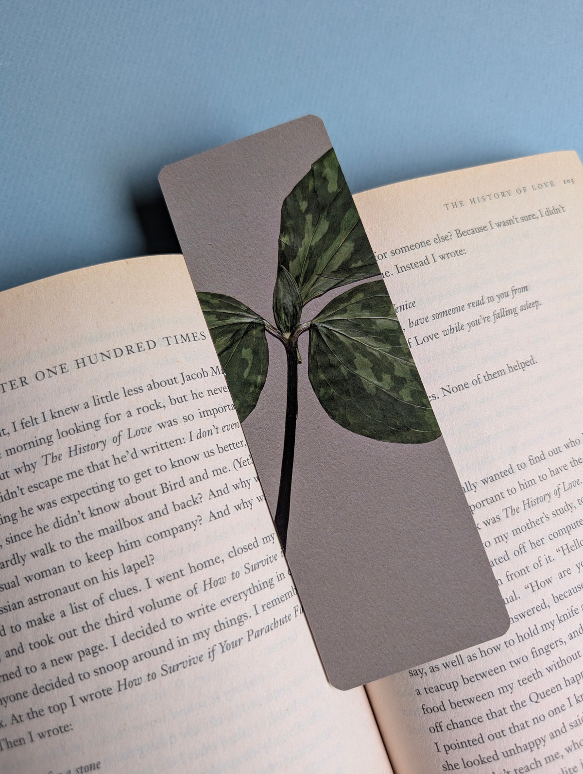Cool Colors Floral Bookmarks