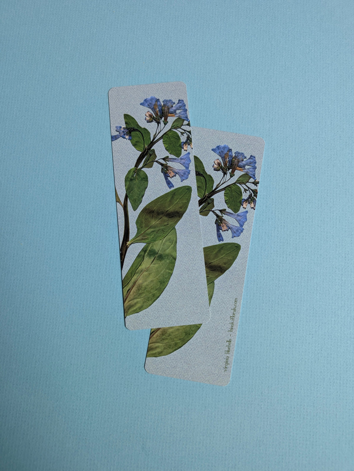 Cool Colors Floral Bookmarks