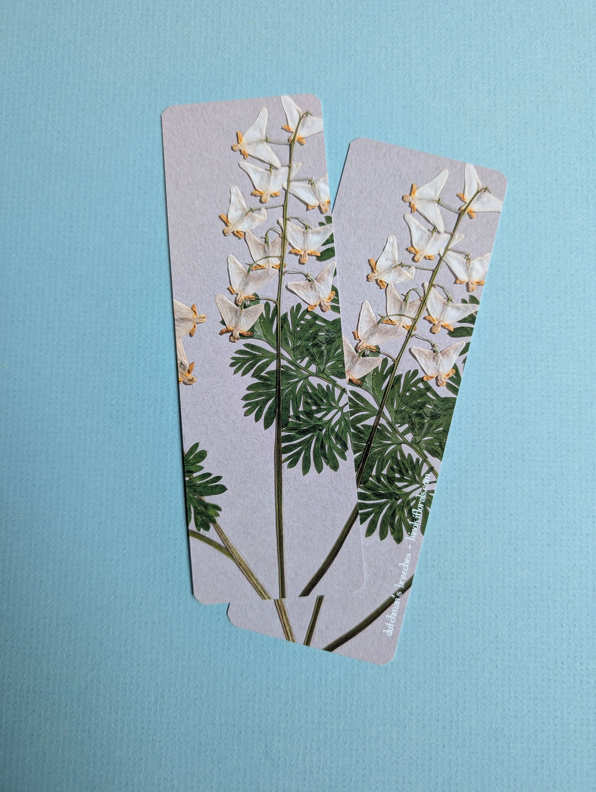 Cool Colors Floral Bookmarks